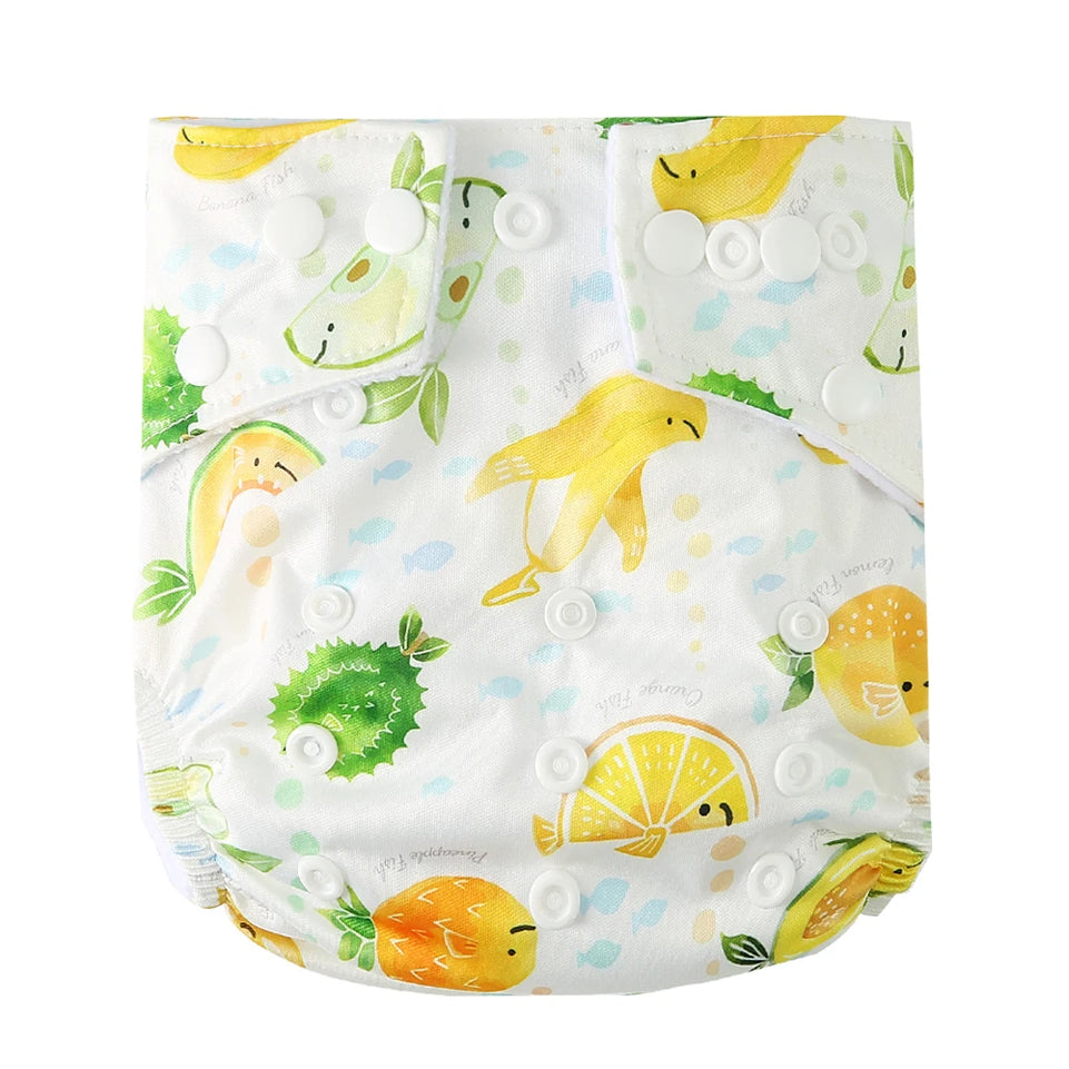 [BABYLAND] 2022 Baby Cloth Diapers Ecological Adjustable Pocket Nappy Fit 3-15kg Baby Washable Reusable Diaper Covers Girls boys
