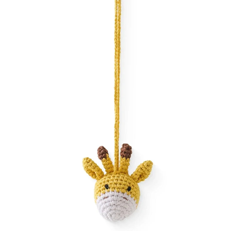 Baby Crochet Rattle Toys Rabbit Teether Toys Pacifier Chain Pendant Play Activity Gym Hanging Toys For Newborn Teething Toys