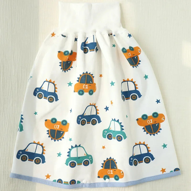 Baby Waterproof Clothes Diaper Skirt for Potty Training Baby Comfy Diaper Training Skirts for Boys and Girls Night Time Sleeping