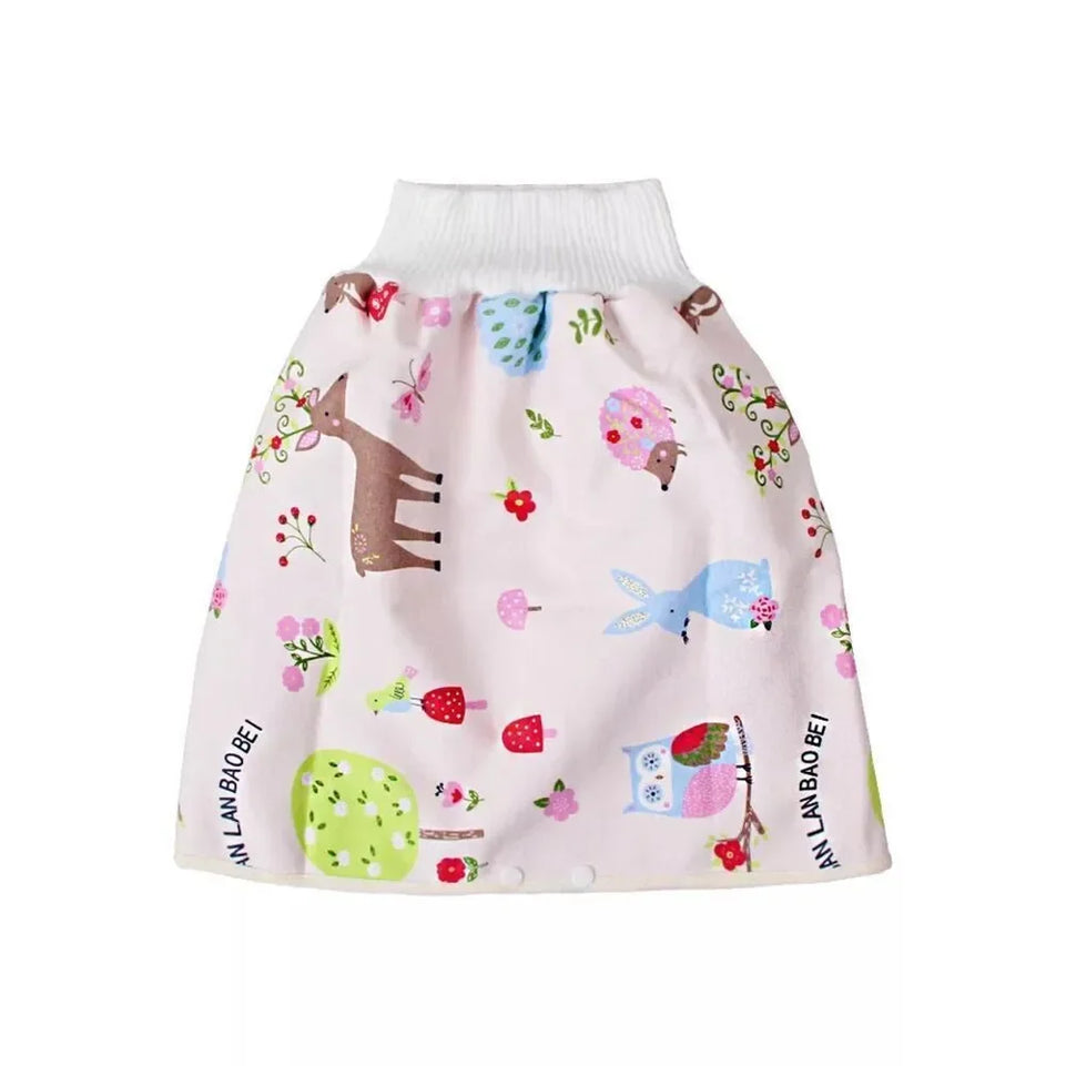 Baby Waterproof Clothes Diaper Skirt for Potty Training Baby Comfy Diaper Training Skirts for Boys and Girls Night Time Sleeping