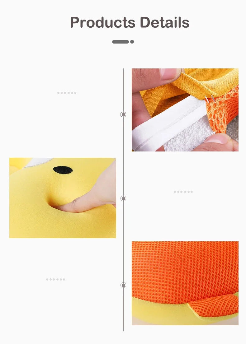 Baby Safety Bath Mat Cushion Portable Bath Anti-Slip Cushion Seat Infant Floating Bather Bathtub Pad Shower Security Support Mat