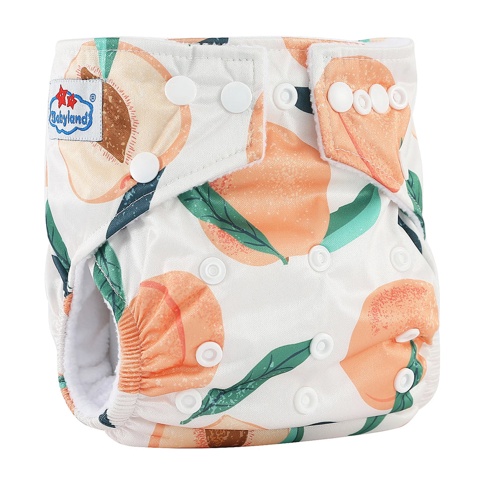 [BABYLAND] 2022 Baby Cloth Diapers Ecological Adjustable Pocket Nappy Fit 3-15kg Baby Washable Reusable Diaper Covers Girls boys