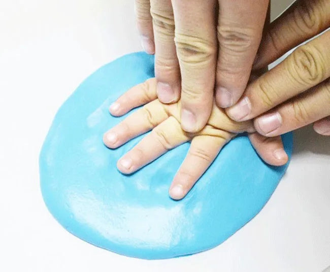 Baby Birth Souvenirs Hand Footprint Makers Handprint Fingerprint Inkpad Casting DIY Clay Toys for Kids Newborn Souvenir Gifts