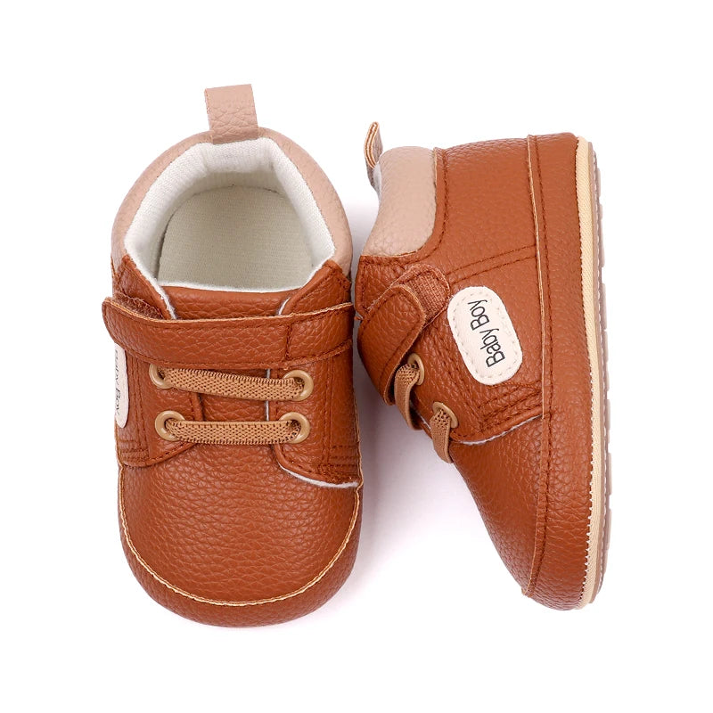 Baby Shoes Casual Sneaker Spring and Autumn Soft PU and TPR Sole Anti-slip Cute Comfortable High-quality for 0-6-12 Months Baby