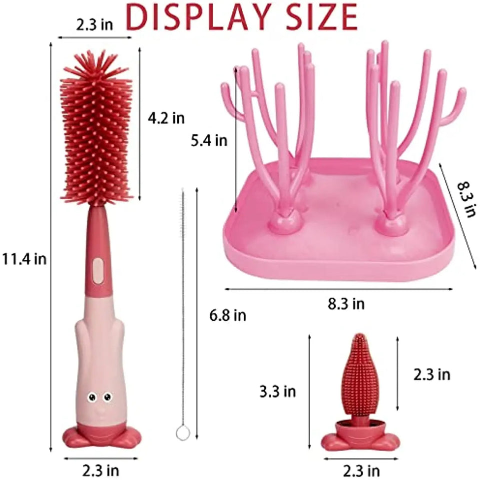16 Branches Baby Bottle Drying Rack Bottle Dryer Holder Storage for Reusable Baggies Drying Rackbottle Cleaning Machine BPA FREE