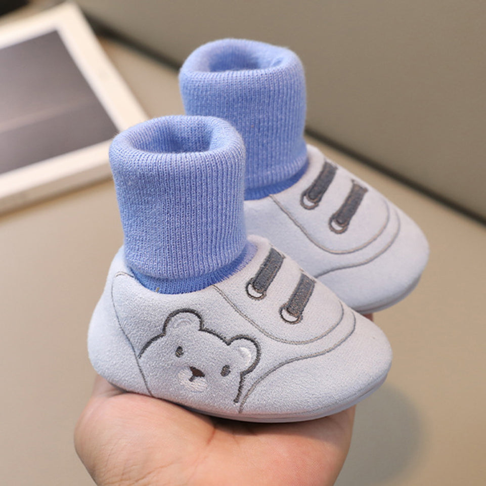 Baby Shoes Autumn and Winter and Socks Cotton for Warmth Non Slip Walking Shoes for Newborn Babies Baby 0-1 Years Old Shoes