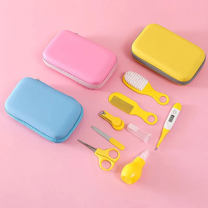 Baby Care Kit (8PCS) - Hospital-Grade Nail Clippers, Soft Brush, Safety Nasal Aspirator, Gentle Comb & | Newborn Essentials