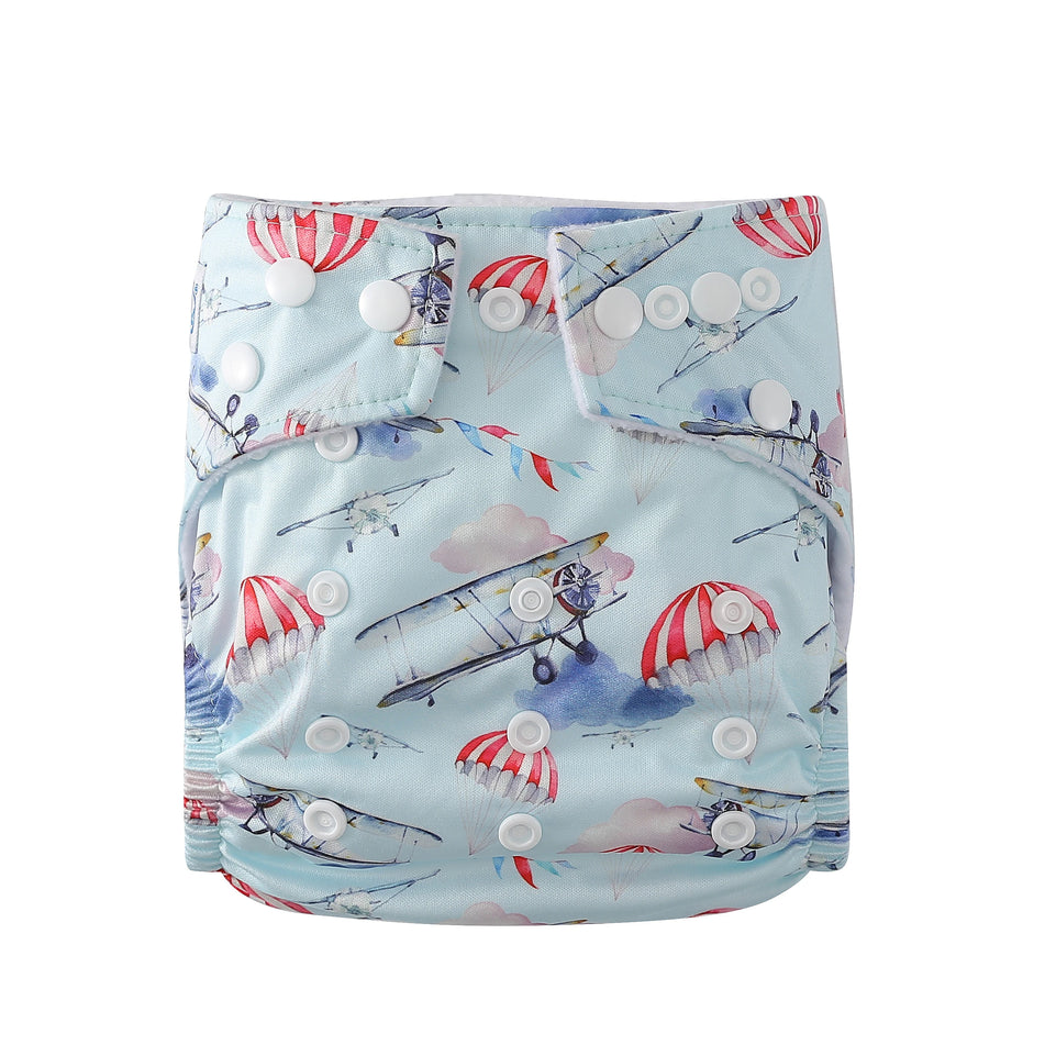 [BABYLAND] 2022 Baby Cloth Diapers Ecological Adjustable Pocket Nappy Fit 3-15kg Baby Washable Reusable Diaper Covers Girls boys