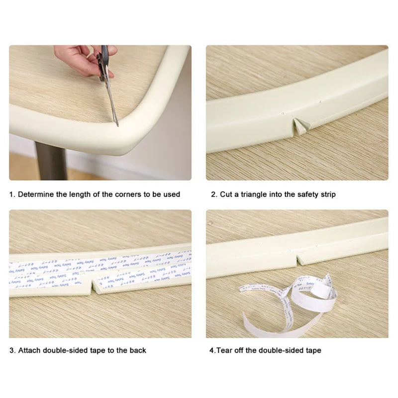 Baby Safety Table Corner Protector Tape Set Home Furniture Protector Table Guards Cover Soft Edge Corners Toddle Infant Care