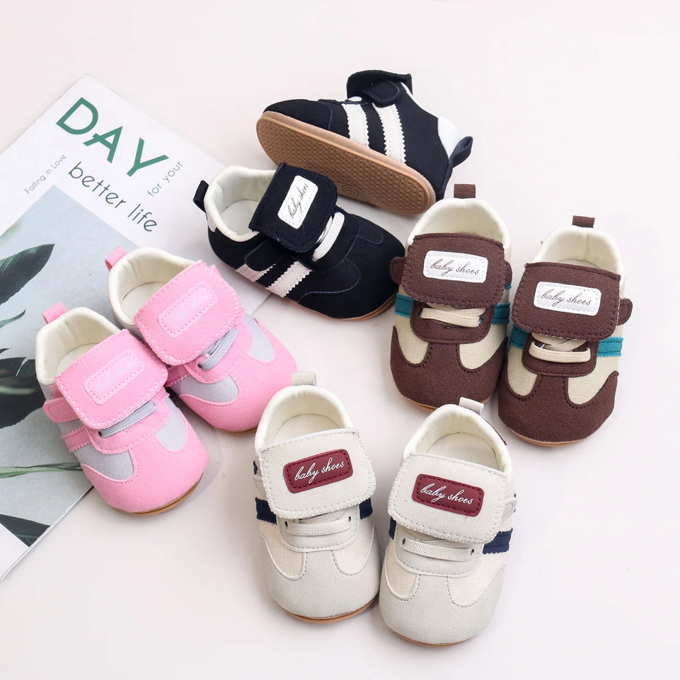 Baby Shoes - Spring And Autumn New Style Walking Shoes, Retro Style Shoes, Boys' And Girls' Baby Casual Anti-Slip Shoes