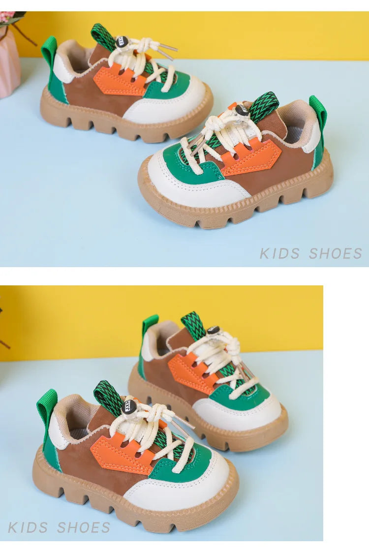 Baby Shoes 2023 New Fashion Casual Girls Boys Sneakers Lace Up Comfortable Breathable Tenis Shoes For Infant Walking Kids Shoes