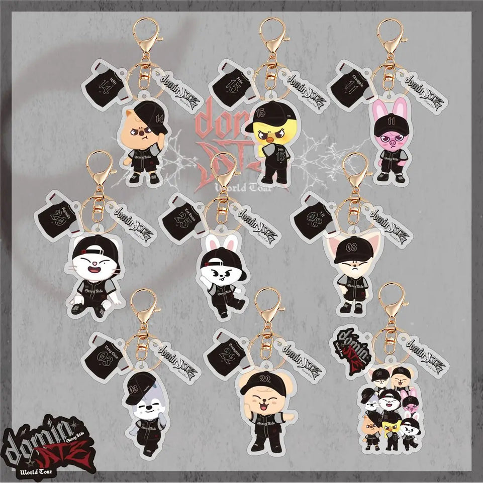Stray Kids New Acrylic Keychain SKZOO Cartoon ATE, Bag Pendant Accessories Jewelry Star Peripherals