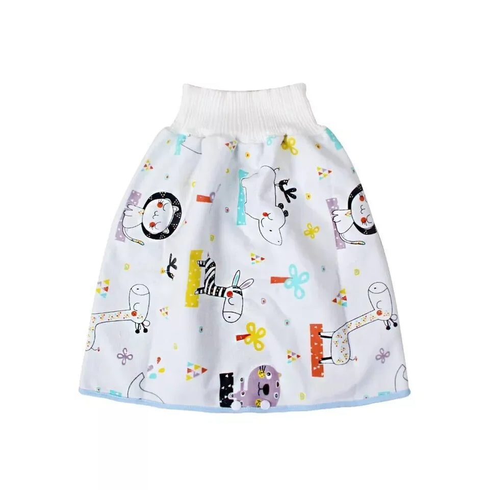 Baby Waterproof Clothes Diaper Skirt for Potty Training Baby Comfy Diaper Training Skirts for Boys and Girls Night Time Sleeping