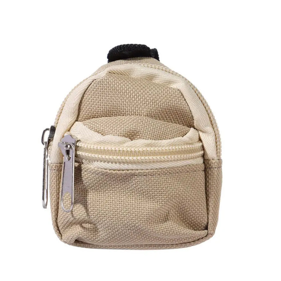 Gifts Dolls Accessories 1/6 BJD Rucksack With Zipper Kids Gifts BJD Doll Schoolbag Doll Backpack Doll Bag Miniature Doll Bag