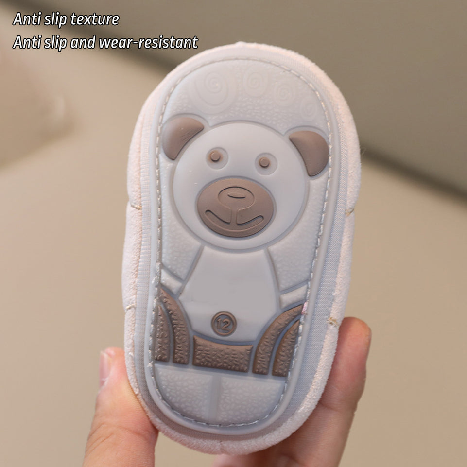 Baby Shoes Autumn and Winter and Socks Cotton for Warmth Non Slip Walking Shoes for Newborn Babies Baby 0-1 Years Old Shoes
