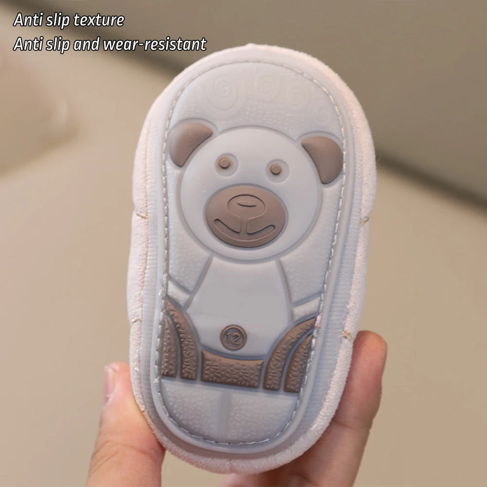 Baby Shoes Autumn and Winter and Socks Cotton for Warmth Non Slip Walking Shoes for Newborn Babies Baby 0-1 Years Old Shoes