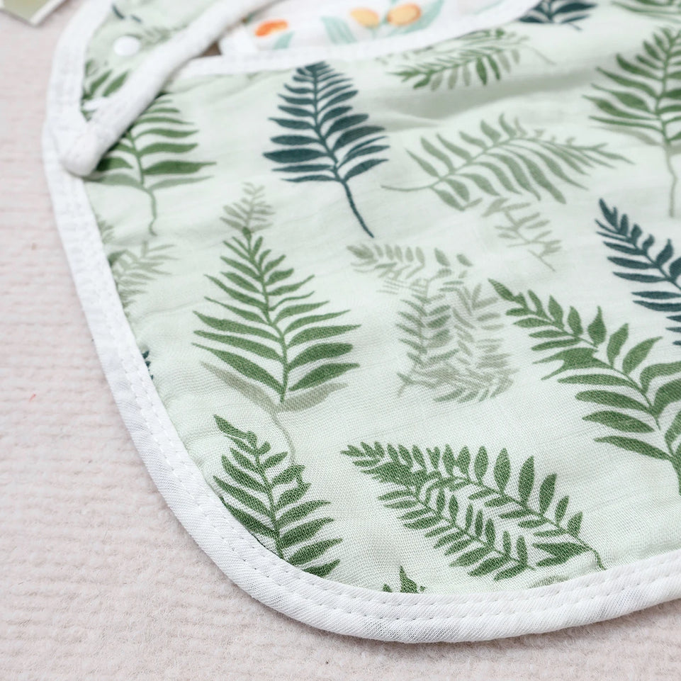 Kangobaby #My Soft Life# New 5pcs Set Breathable Bamboo Cotton Newborn Muslin Feeding Bib Antibacterial Baby Burp Cloth