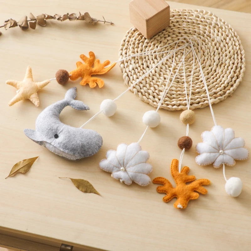 Baby Crochet Rattle Toys Rabbit Teether Toys Pacifier Chain Pendant Play Activity Gym Hanging Toys For Newborn Teething Toys