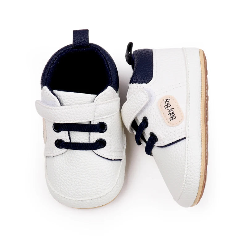 Baby Shoes Casual Sneaker Spring and Autumn Soft PU and TPR Sole Anti-slip Cute Comfortable High-quality for 0-6-12 Months Baby