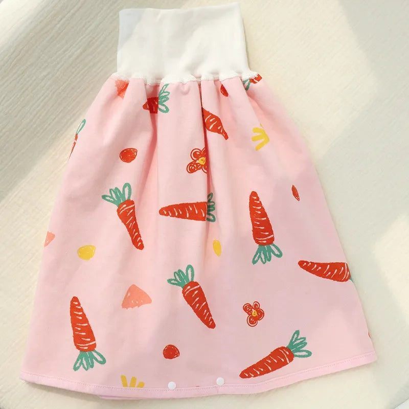 Baby Waterproof Clothes Diaper Skirt for Potty Training Baby Comfy Diaper Training Skirts for Boys and Girls Night Time Sleeping