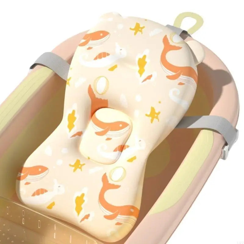Baby Safety Bath Mat Cushion Portable Anti-Slip Baby Bathtub Shower Supportive Mat Soft Infant Security Floating Bather Mat