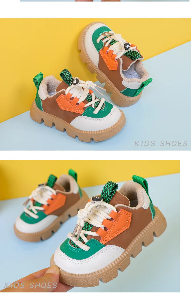 Baby Shoes 2023 New Fashion Casual Girls Boys Sneakers Lace Up Comfortable Breathable Tenis Shoes For Infant Walking Kids Shoes