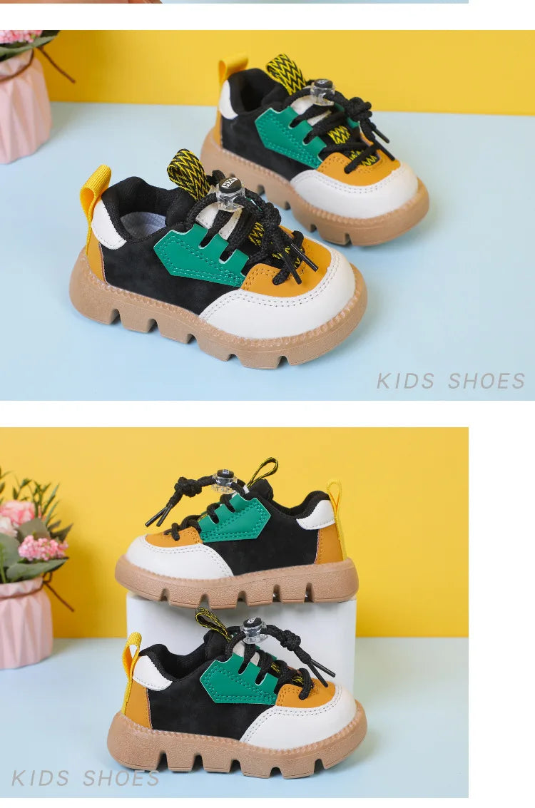 Baby Shoes 2023 New Fashion Casual Girls Boys Sneakers Lace Up Comfortable Breathable Tenis Shoes For Infant Walking Kids Shoes