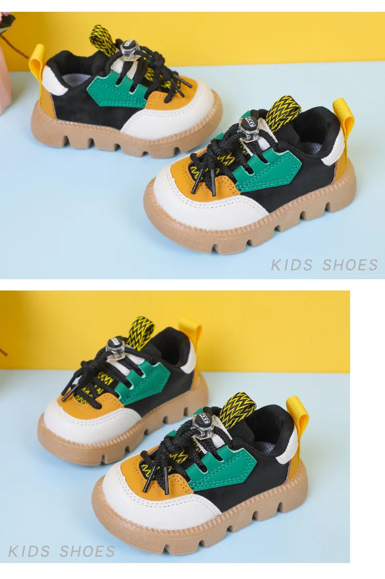Baby Shoes 2023 New Fashion Casual Girls Boys Sneakers Lace Up Comfortable Breathable Tenis Shoes For Infant Walking Kids Shoes