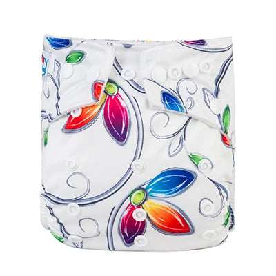 [BABYLAND] 2022 Baby Cloth Diapers Ecological Adjustable Pocket Nappy Fit 3-15kg Baby Washable Reusable Diaper Covers Girls boys