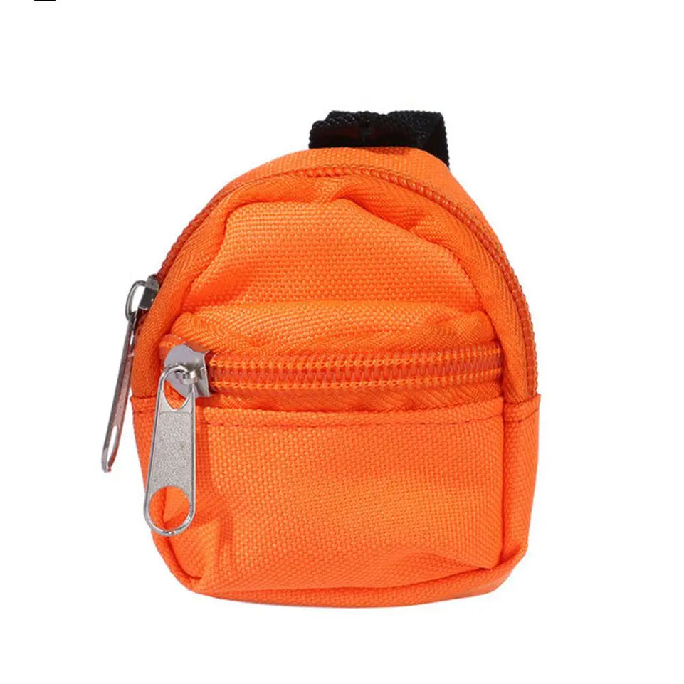 Gifts Dolls Accessories 1/6 BJD Rucksack With Zipper Kids Gifts BJD Doll Schoolbag Doll Backpack Doll Bag Miniature Doll Bag