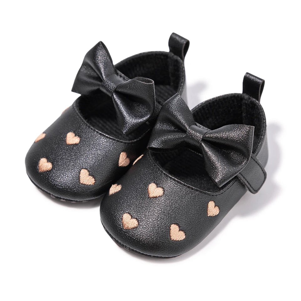 New Baby Boys Girls Shoes Love Bow Fringe Soft Soled Non-slip Footwear First Walkers Crib Shoes Moccasins Toddler Girls Shoesv