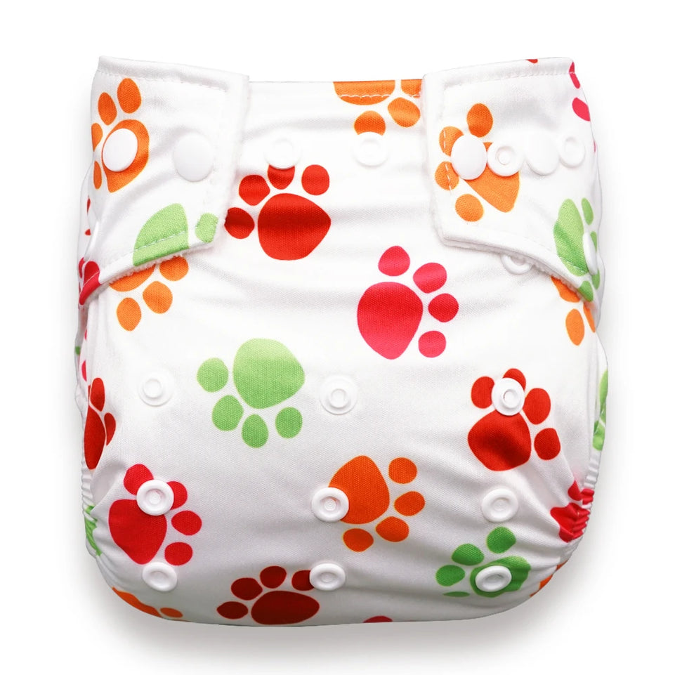 [BABYLAND] 2022 Baby Cloth Diapers Ecological Adjustable Pocket Nappy Fit 3-15kg Baby Washable Reusable Diaper Covers Girls boys