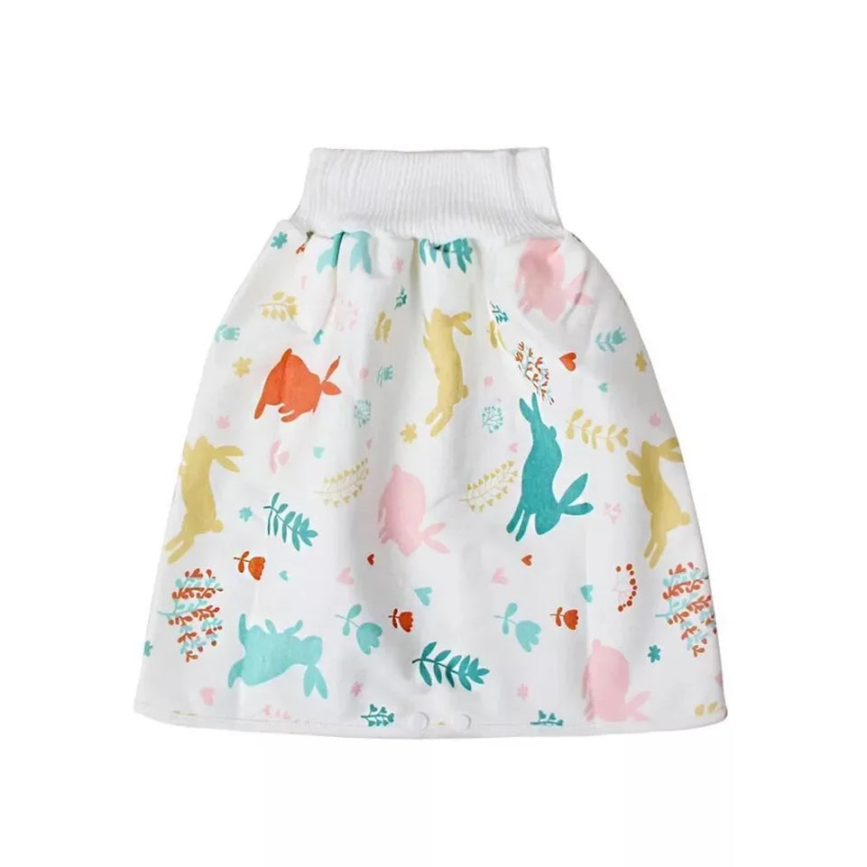 Baby Waterproof Clothes Diaper Skirt for Potty Training Baby Comfy Diaper Training Skirts for Boys and Girls Night Time Sleeping