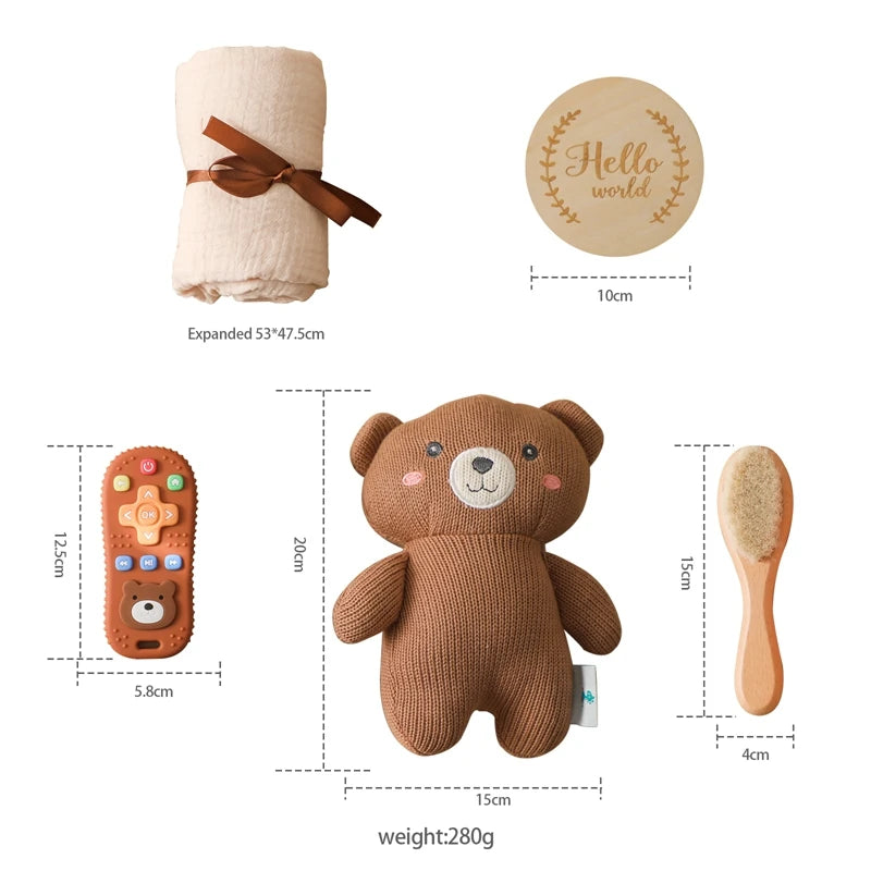 BaBy Accessories Photography Props Newborn Keepsakes Memories Milestone Cards Monthly Blanket Babies Photos Baby Birth Gift Set