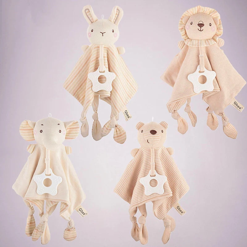 Baby Soothing Towel, Baby Water Towel, Dental Gum, Ringing Bell, Newborn Baby Toy, Biteable