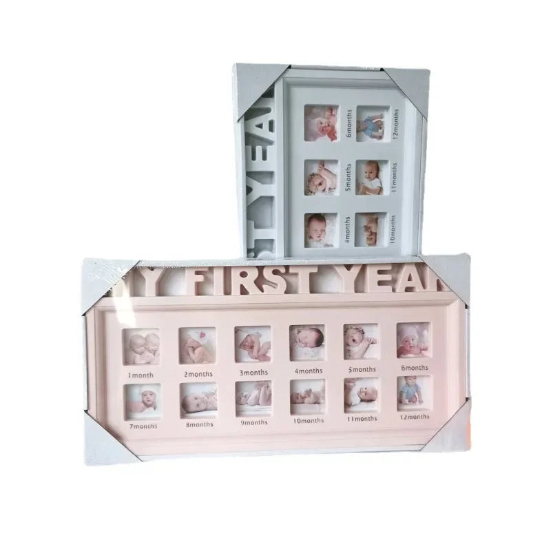 The First Year Baby Keepsake Frame 0-12 Months Pictures Photo Frame Souvenirs Kids Growing Memory Gift Children Gift