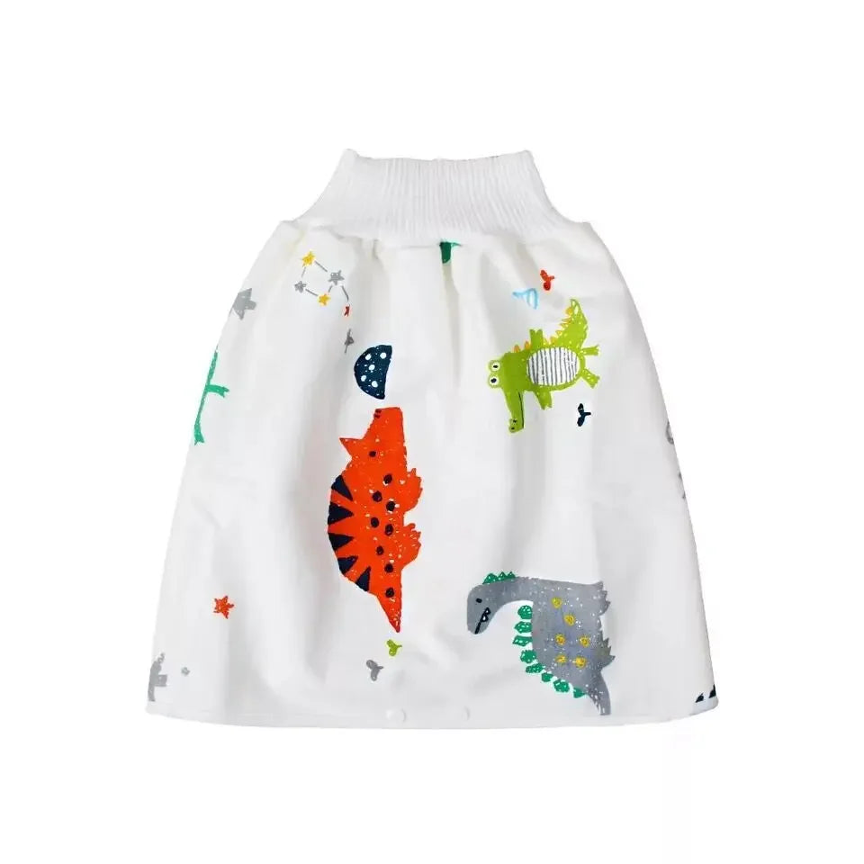 Baby Waterproof Clothes Diaper Skirt for Potty Training Baby Comfy Diaper Training Skirts for Boys and Girls Night Time Sleeping